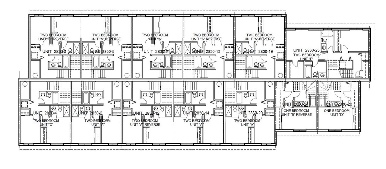 Floor plan for project from page 12 of the file '2020-11-23 - Addendum 2 to Planning Rationale Design Brief - D07-12-20-0163'