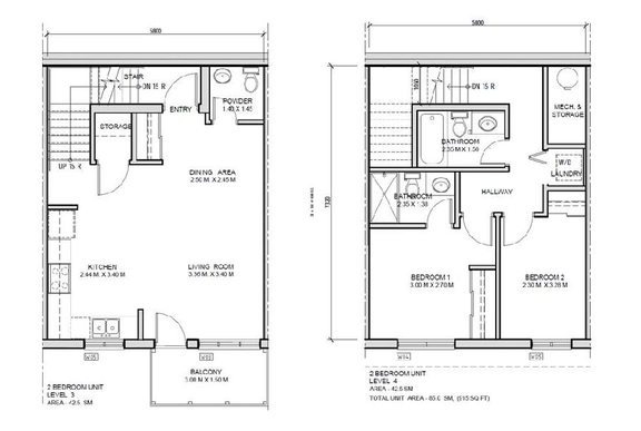 Floor plan for project from page 13 of the file '2020-11-23 - Addendum 2 to Planning Rationale Design Brief - D07-12-20-0163'