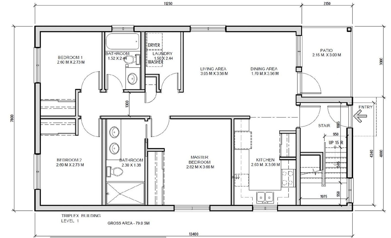 Floor plan for project from page 15 of the file '2020-11-23 - Addendum 2 to Planning Rationale Design Brief - D07-12-20-0163'