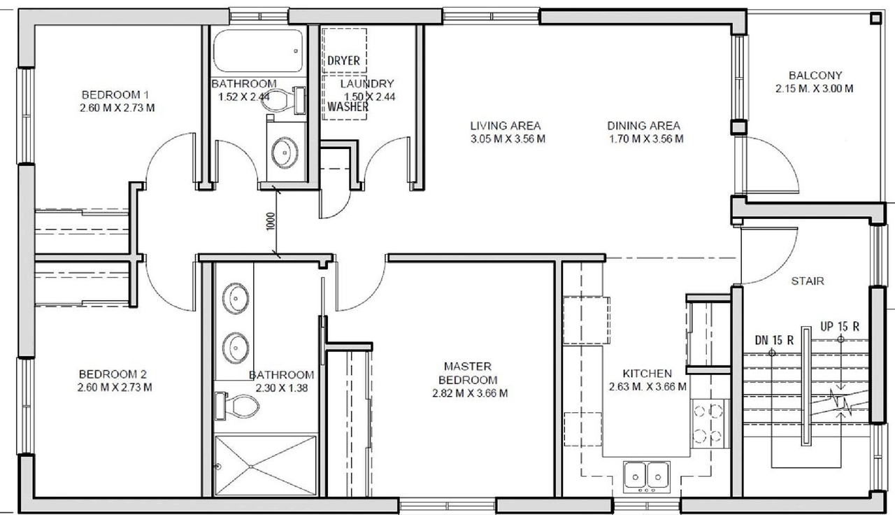 Floor plan for project from page 16 of the file '2020-11-23 - Addendum 2 to Planning Rationale Design Brief - D07-12-20-0163'