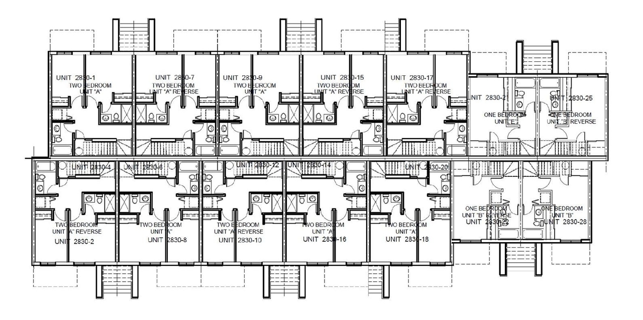 Floor plan for project from page 9 of the file '2020-11-23 - Addendum 2 to Planning Rationale Design Brief - D07-12-20-0163'