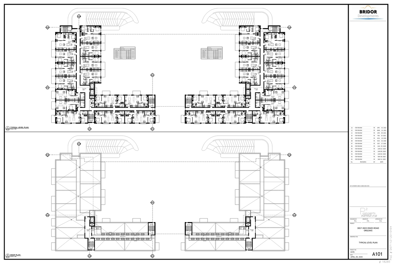 Floor plan for project from page 1 of the file '2022-12-02 - Floor Plan and Roof Plan - D07-12-20-0164'