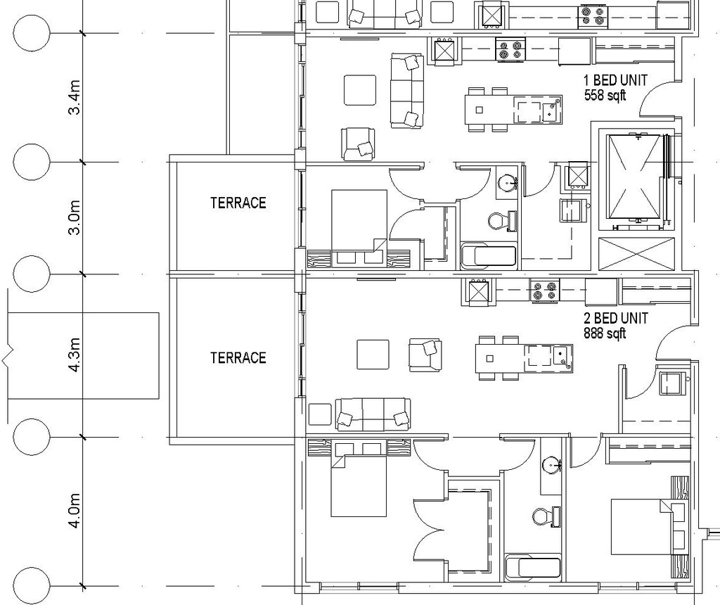 Floor plan for project from page 26 of the file '2021-04-28 - Design Brief - D07-12-20-0164'