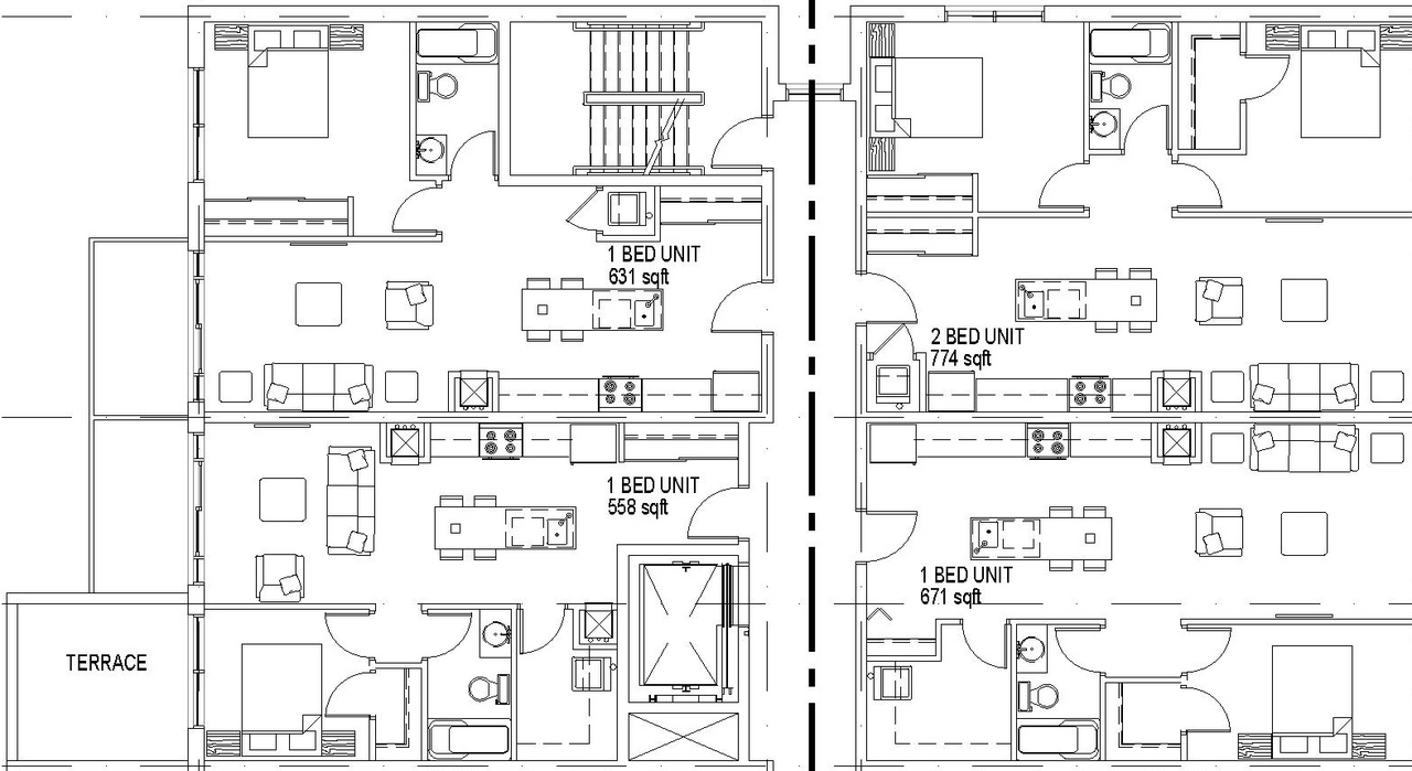 Floor plan for project from page 26 of the file '2021-04-28 - Design Brief - D07-12-20-0164'