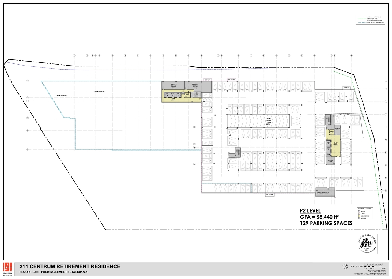 Construction site plan for project from page 4 of the file '2020-11-26 - Floor Plans - D07-12-20-0165'
