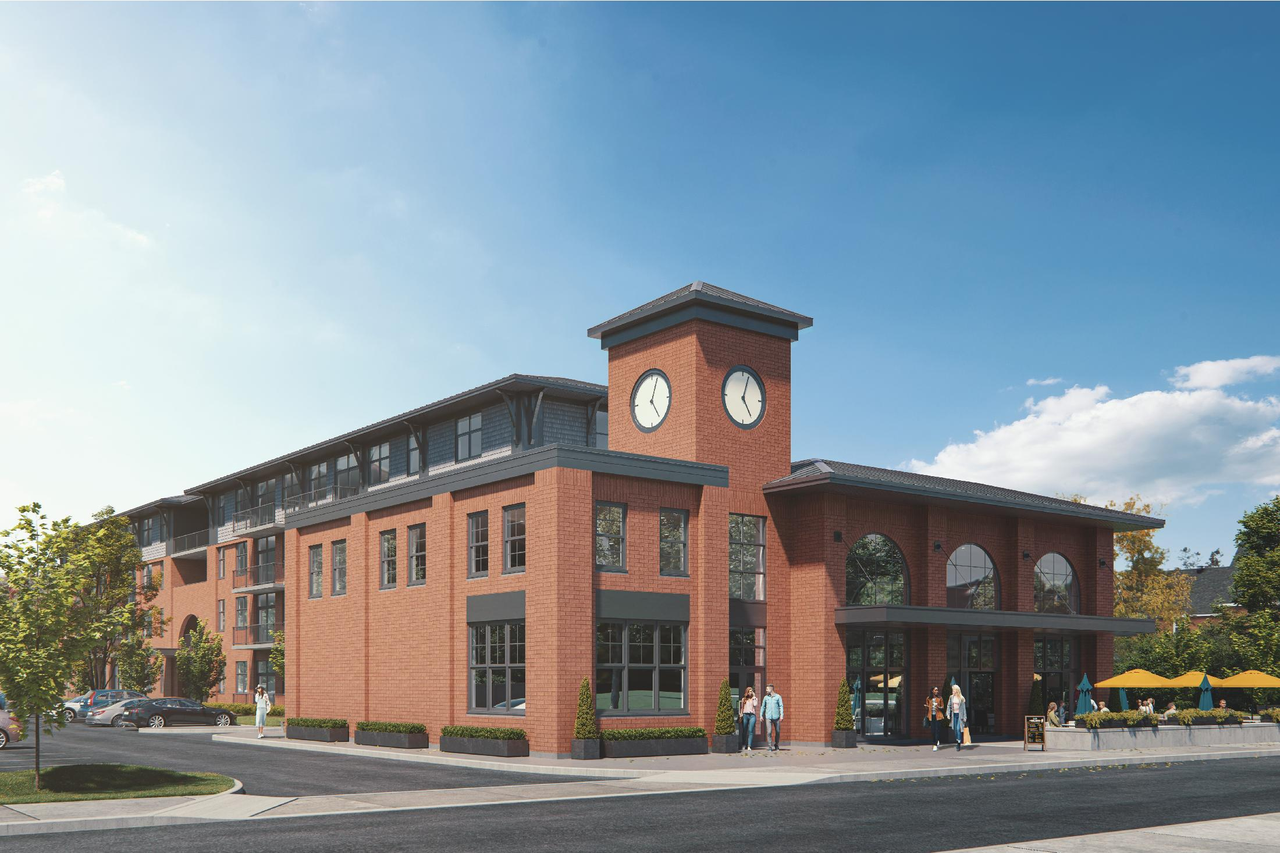 Rendering of building from page 3 of the file '2020-12-01 - Architectural Design Brief - D07-12-20-0167'