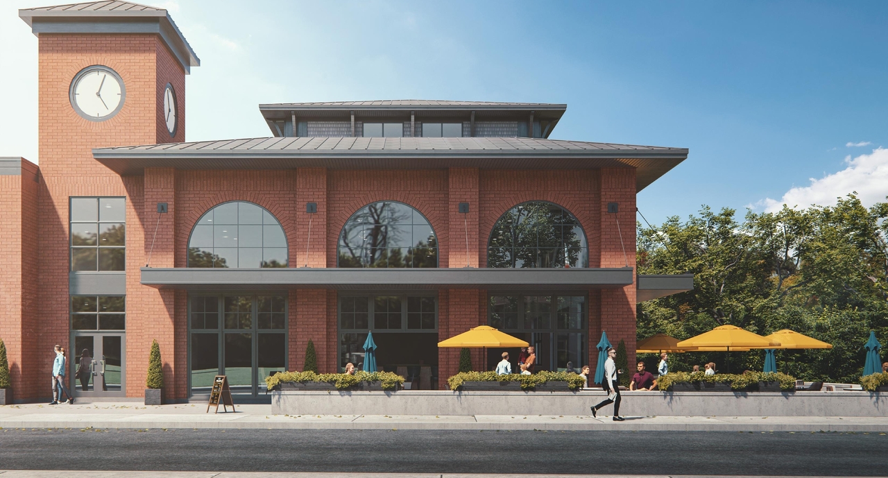 Rendering of building from page 4 of the file '2020-12-01 - Architectural Design Brief - D07-12-20-0167'