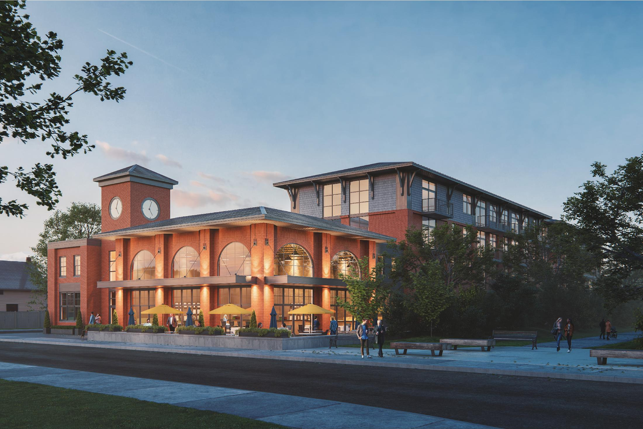 Rendering of building from page 6 of the file '2020-12-01 - Architectural Design Brief - D07-12-20-0167'