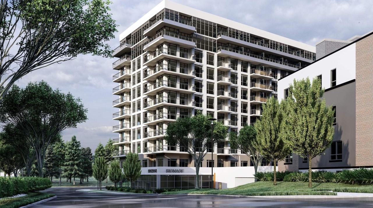 Rendering of building from page 20 of the file '2020-12-07 - Design Brief - D07-12-20-0171'