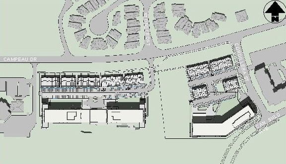 Construction site plan for project from page 22 of the file '2020-12-07 - Design Brief - D07-12-20-0171'