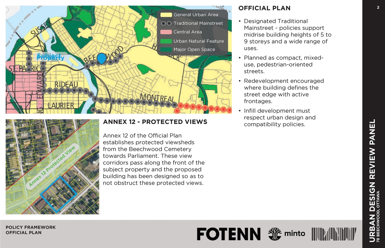 Construction site plan for project from page 2 of the file '2021-02-03 - UDRP Package - D07-12-20-0186'