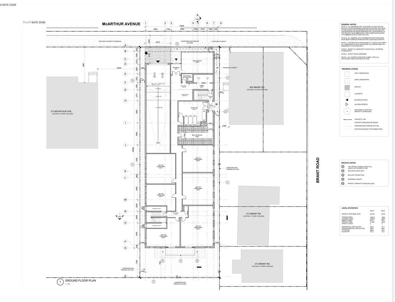 Construction site plan for project from page 1 of the file '2020-12-24 - Ground Floor Plan - D07-12-20-0192'