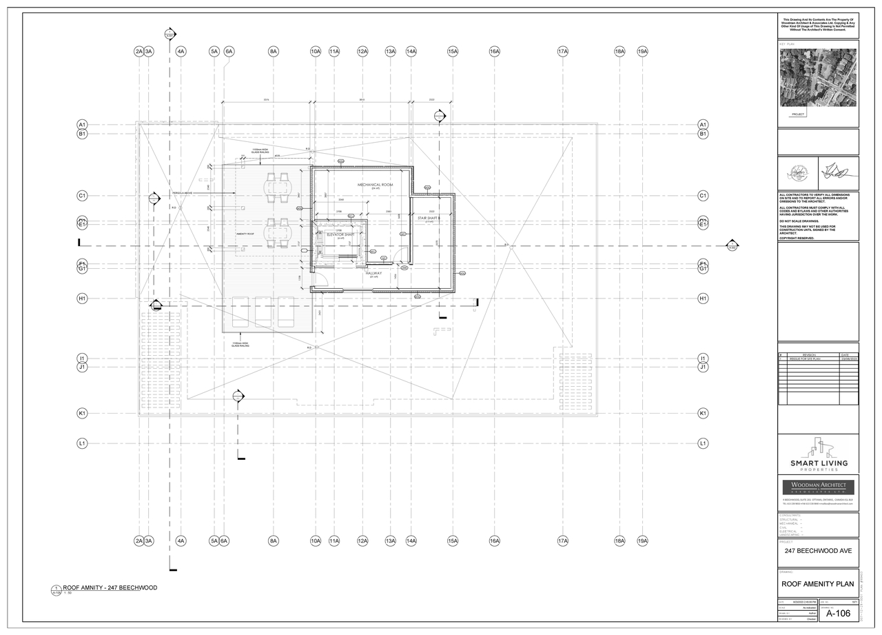 Construction site plan for project from page 8 of the file '2023-08-24 - Site Plan, Floor Plans and Elevations - D07-12-21-0001'