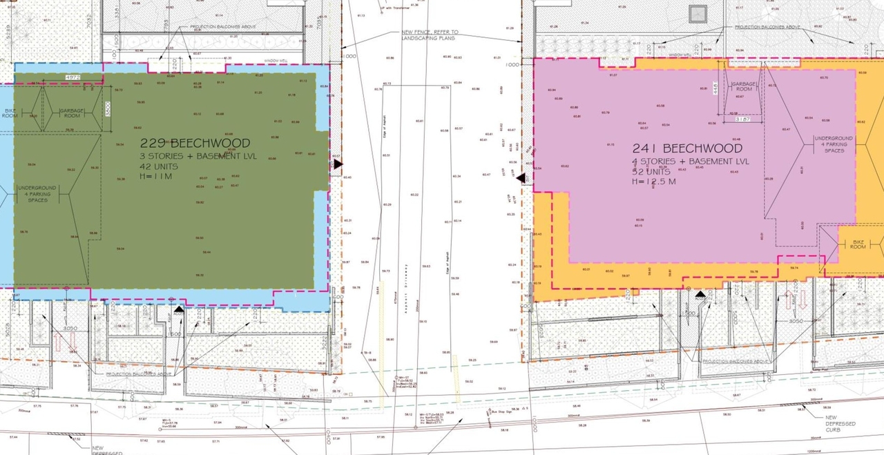 Construction site plan for project from page 14 of the file '2022-05-03 - UDRP Formal Review Package - D07-12-21-0001'