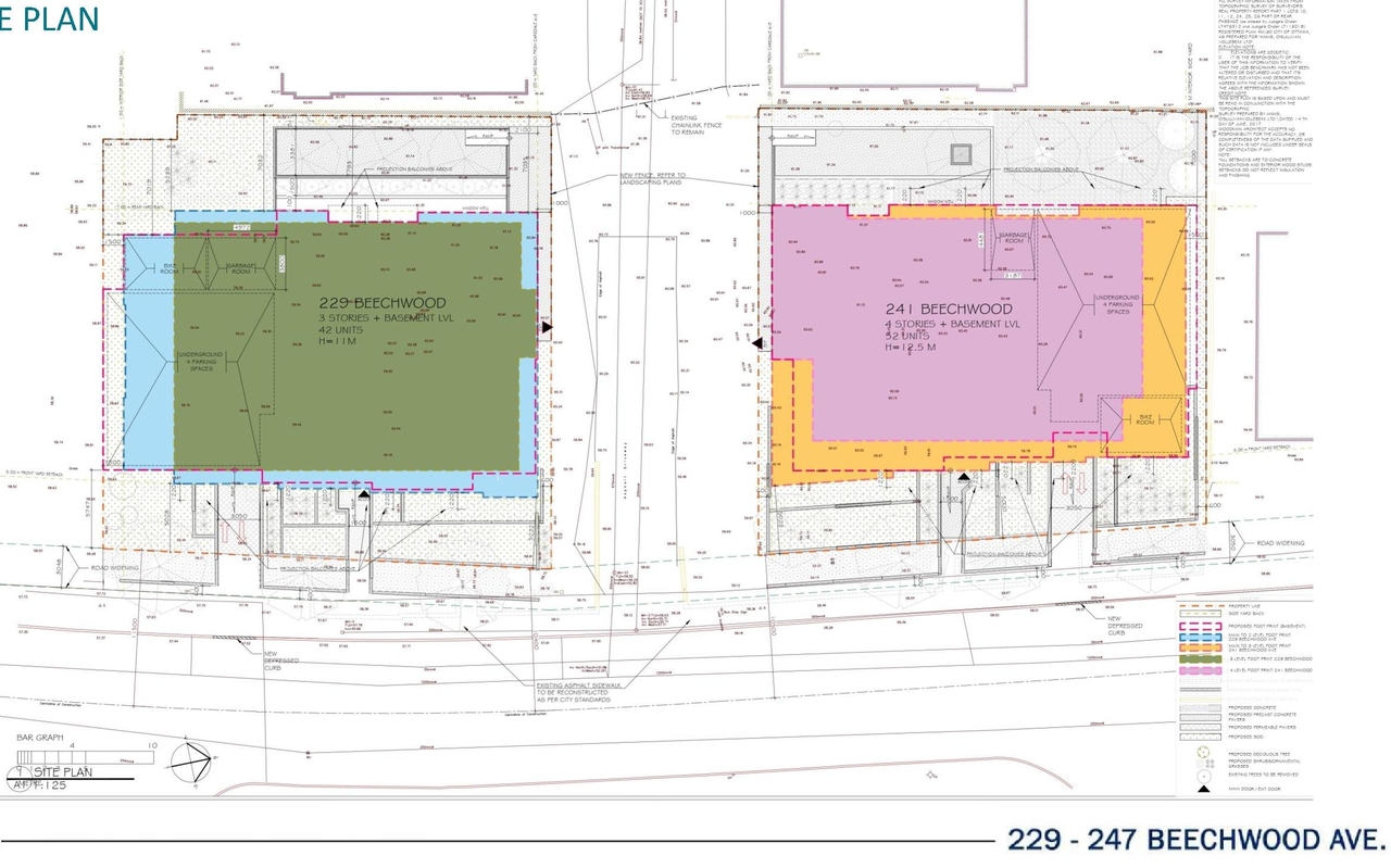 Construction site plan for project from page 14 of the file '2022-05-03 - UDRP Formal Review Package - D07-12-21-0001'