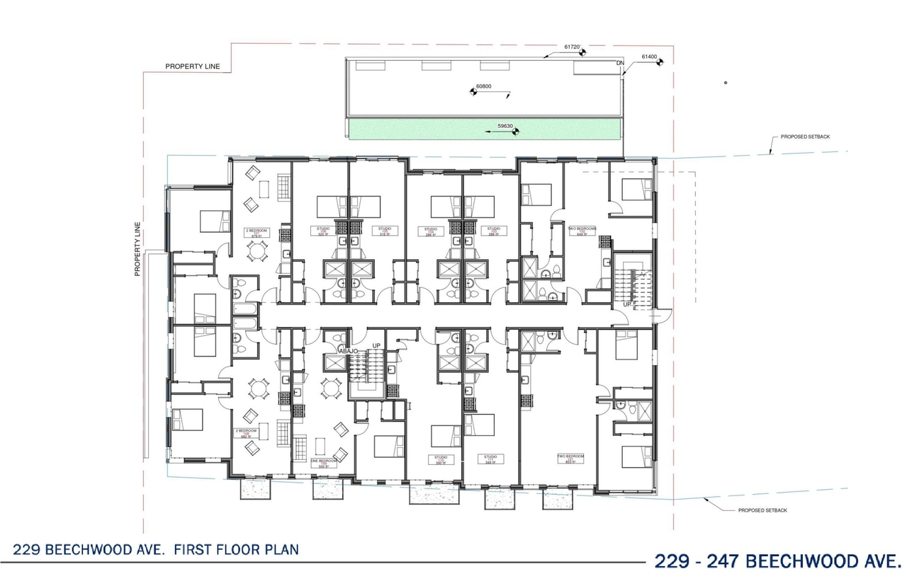 Floor plan for project from page 17 of the file '2022-05-03 - UDRP Formal Review Package - D07-12-21-0001'