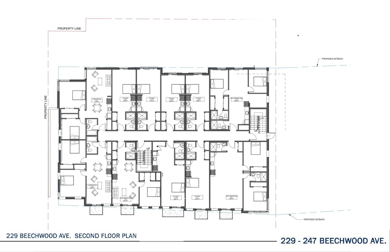 Floor plan for project from page 18 of the file '2022-05-03 - UDRP Formal Review Package - D07-12-21-0001'