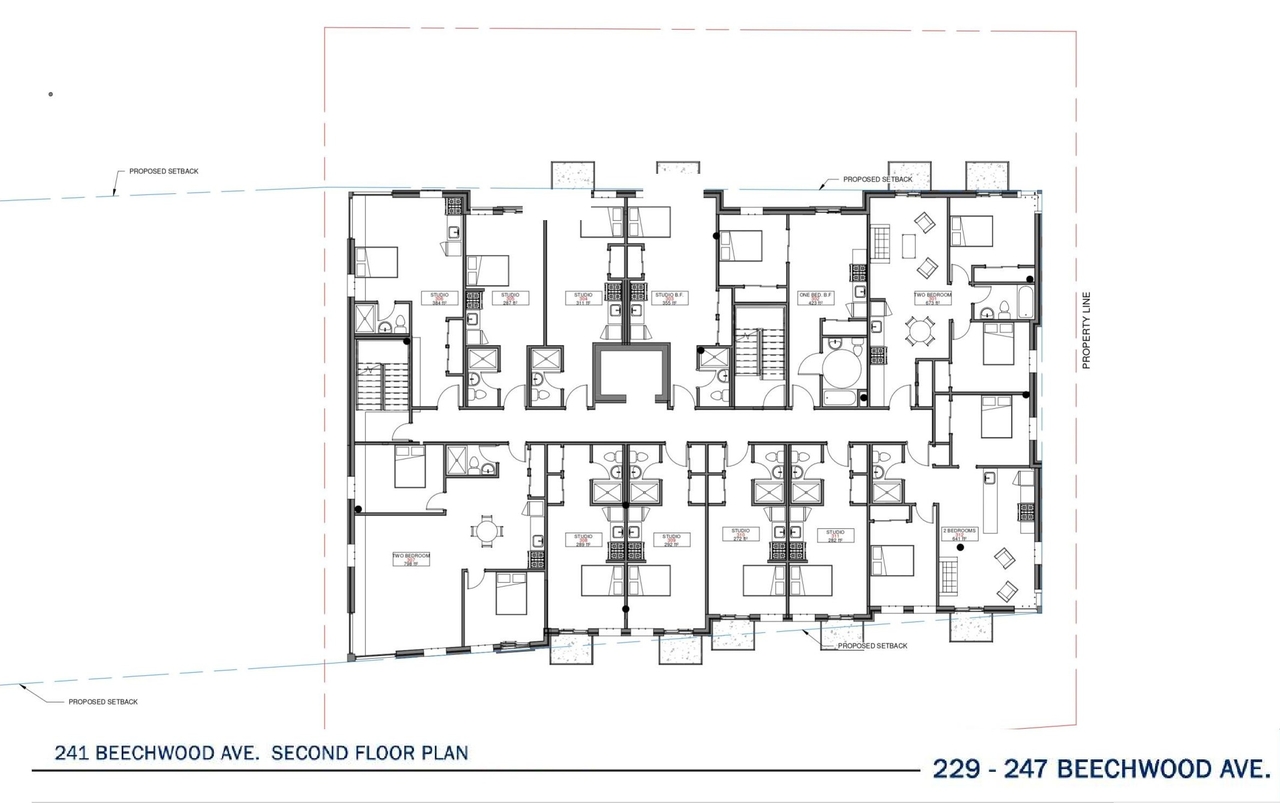 Floor plan for project from page 23 of the file '2022-05-03 - UDRP Formal Review Package - D07-12-21-0001'