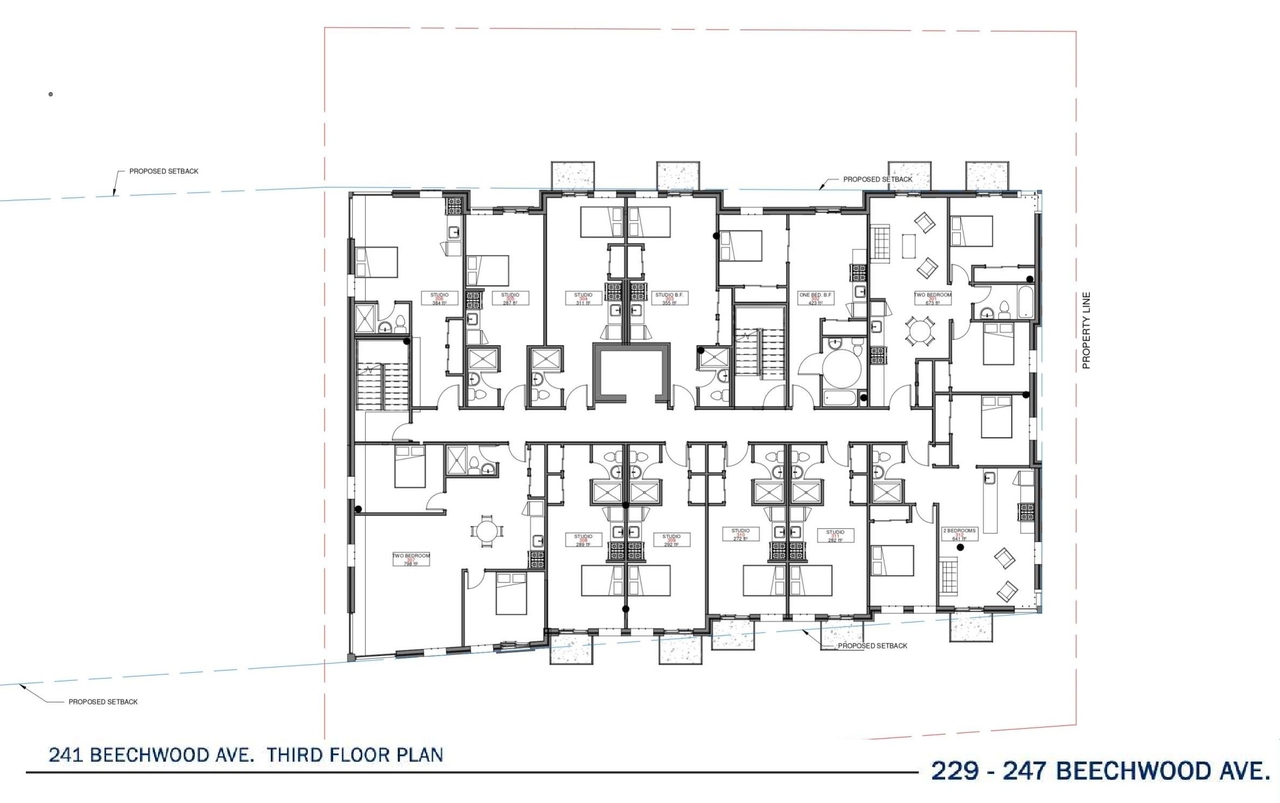 Floor plan for project from page 24 of the file '2022-05-03 - UDRP Formal Review Package - D07-12-21-0001'