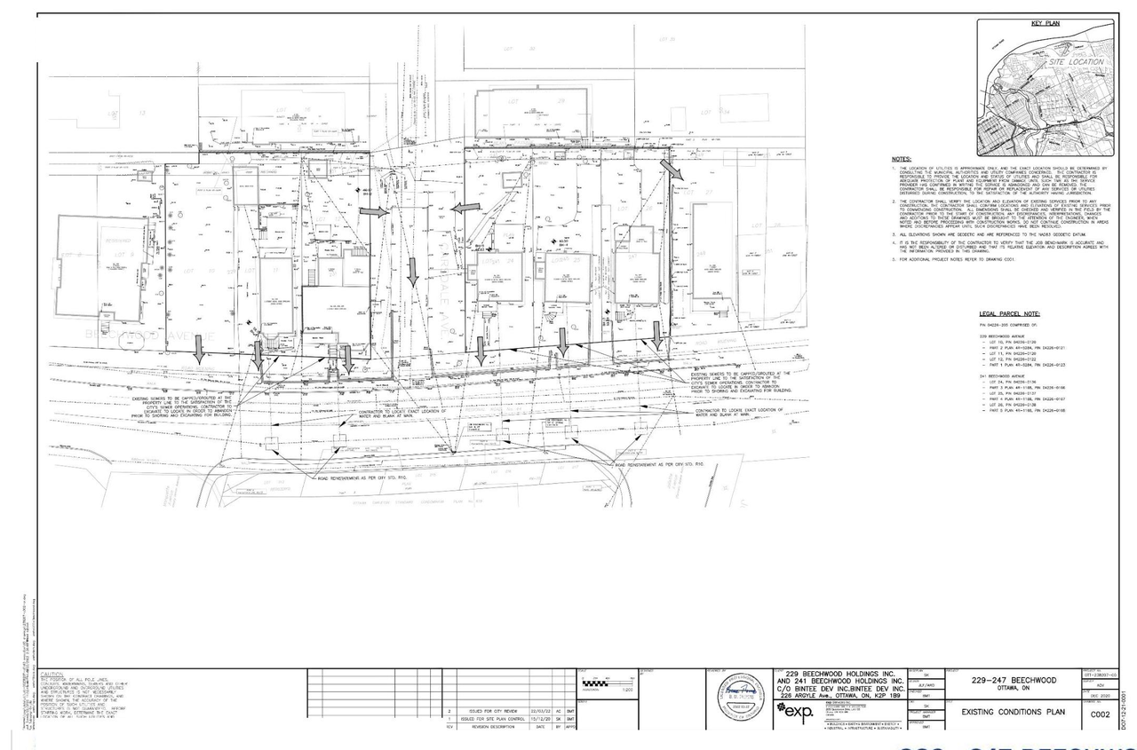 Construction site plan for project from page 37 of the file '2022-05-03 - UDRP Formal Review Package - D07-12-21-0001'