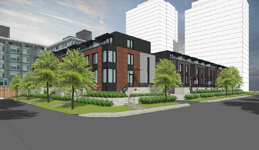 Rendering of building from page 2 of the file '2021-01-29 - Planning Design Brief - D07-12-21-0014'