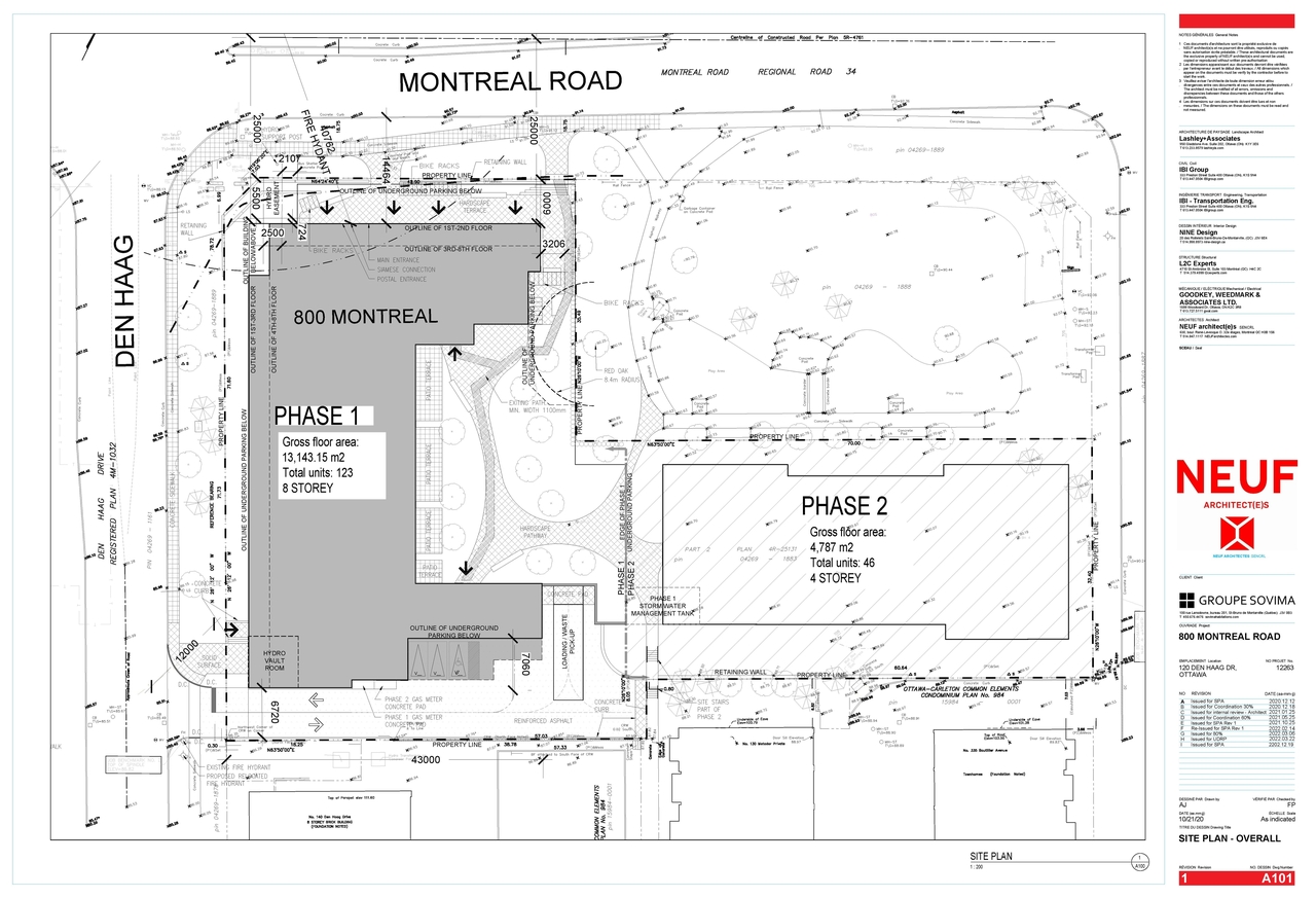 Construction site plan for project from page 4 of the file '2023-01-09 - Site & Floor Plans -D07-12-21-0015'