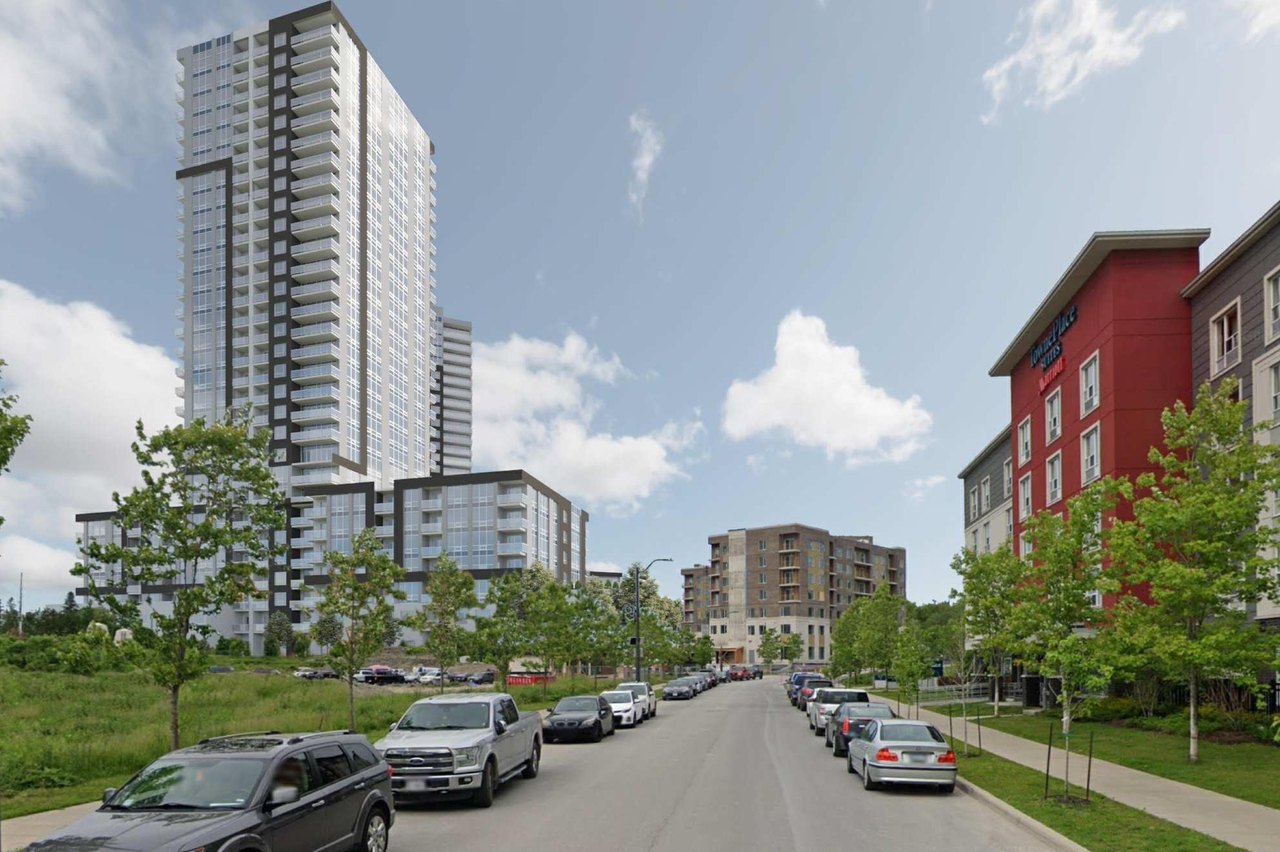 Rendering of building from page 24 of the file '2022-07-26 - Parking Levels and Floor Plans - D07-12-21-0017'