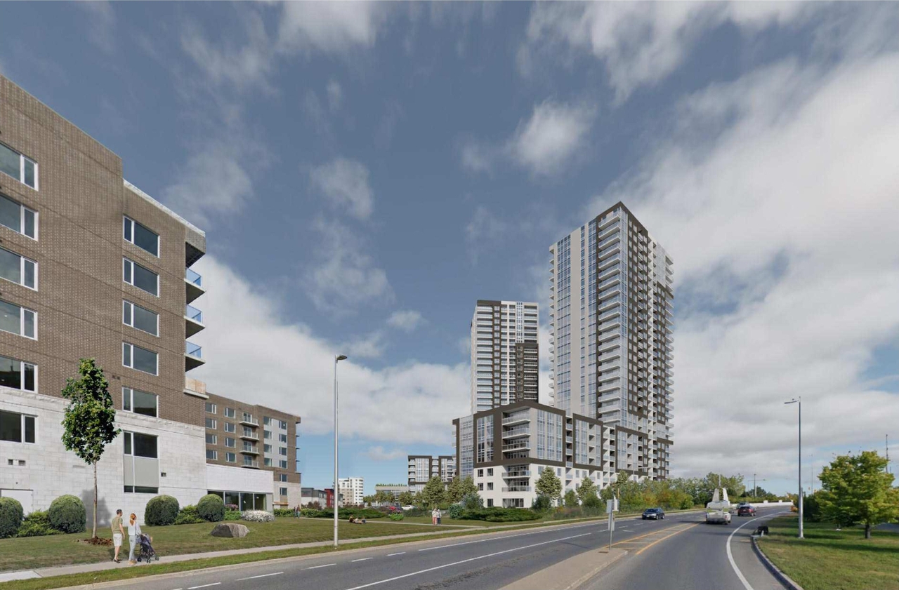 Rendering of building from page 25 of the file '2022-07-26 - Parking Levels and Floor Plans - D07-12-21-0017'