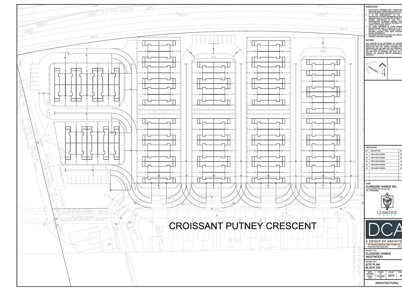Construction site plan for project from page 21 of the file '2021-02-22 - Design Brief - D07-12-21-0022'