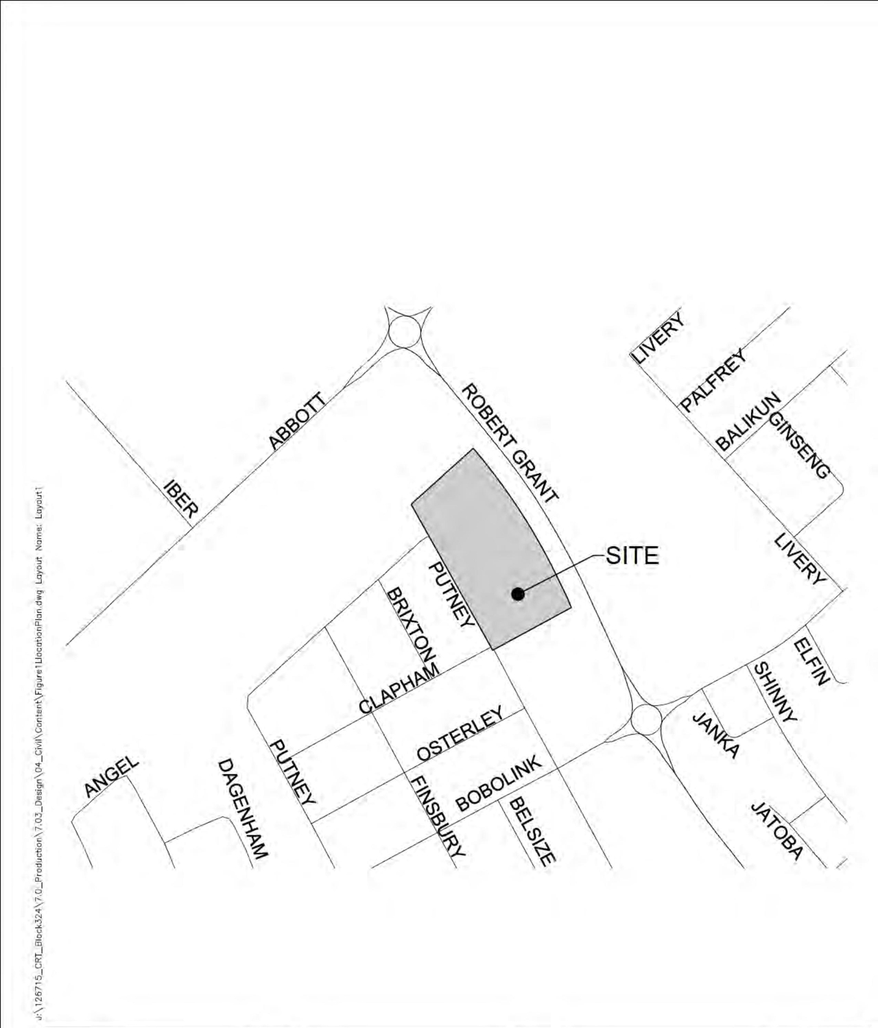 Construction site plan for project from page 23 of the file '2021-08-20 - Design Brief - D07-12-21-0022'