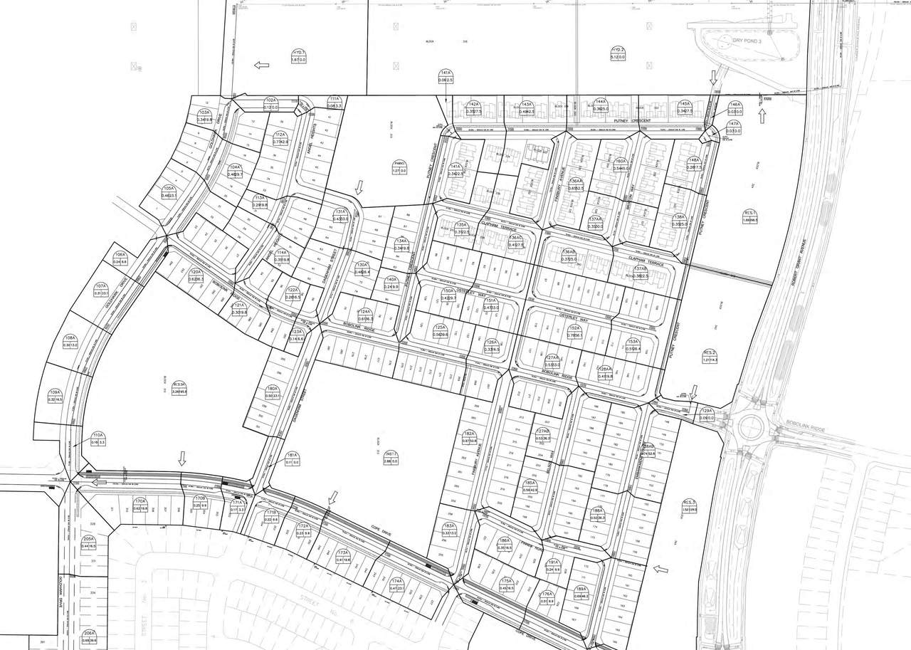 Construction site plan for project from page 54 of the file '2021-08-20 - Design Brief - D07-12-21-0022'
