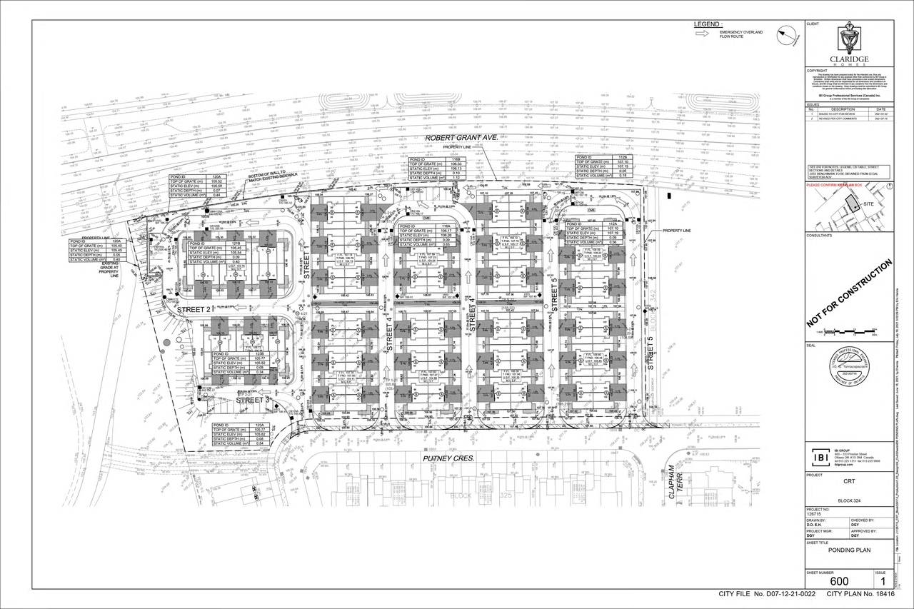Construction site plan for project from page 68 of the file '2021-08-20 - Design Brief - D07-12-21-0022'