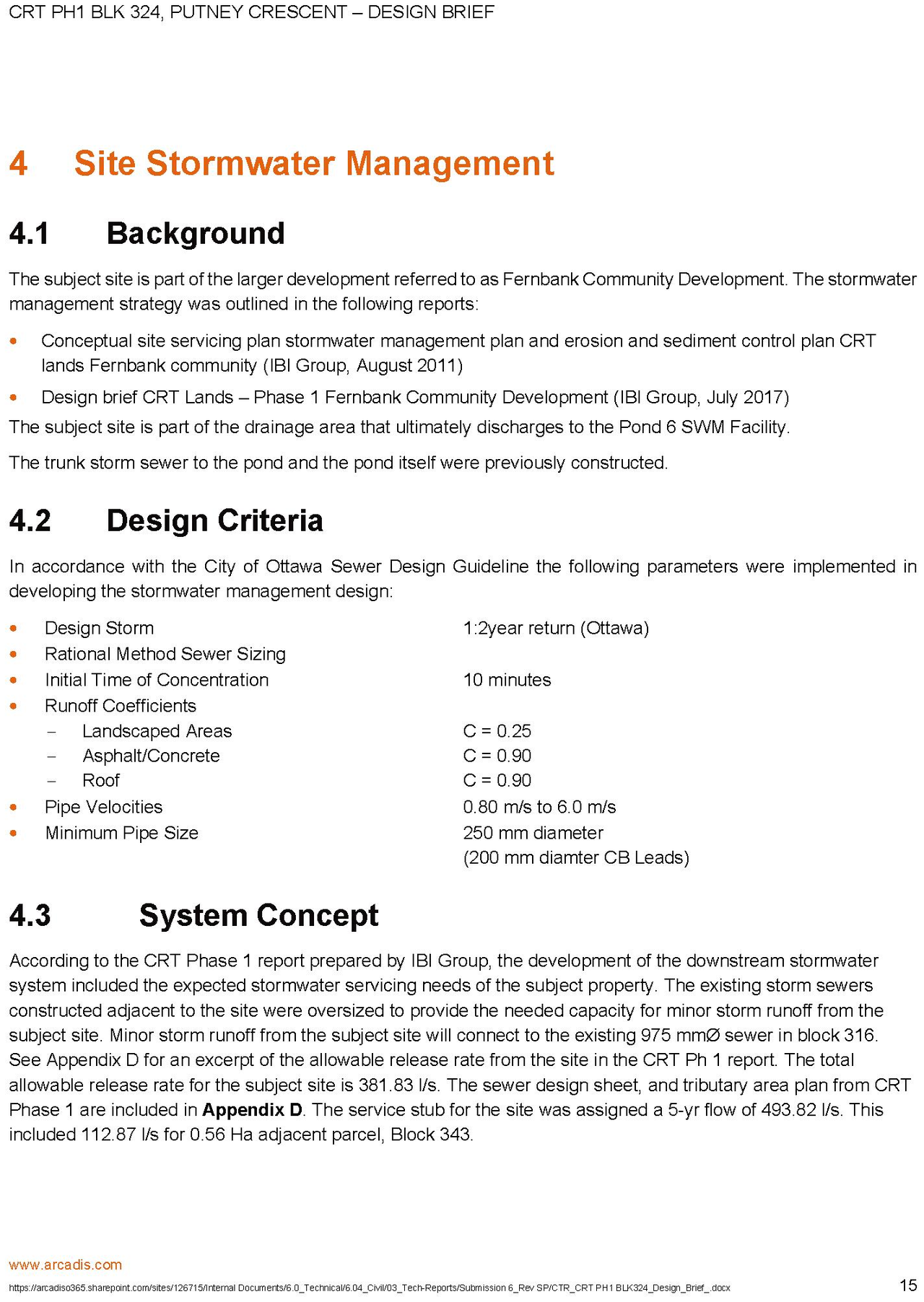 Construction site plan for project from page 16 of the file '2026-07-08 - Design Brief - D07-12-21-0022'
