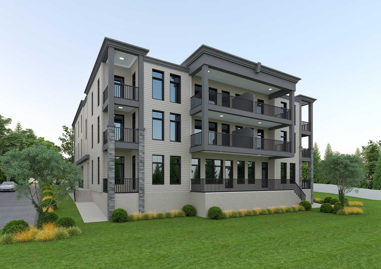 Rendering of building from page 2 of the file '2023-07-21 - Exterior Renders - D07-12-21-0024'
