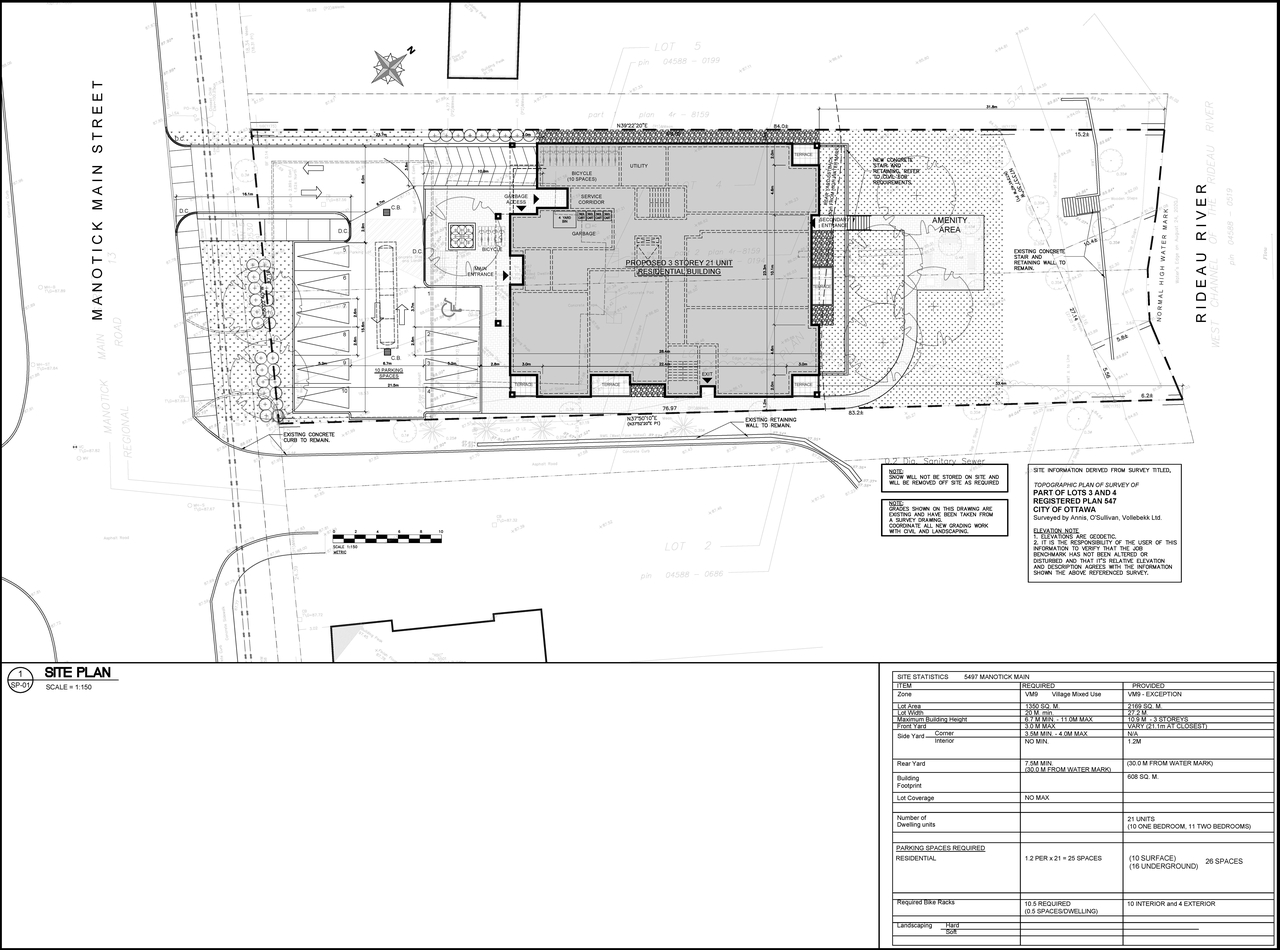 Construction site plan for project from page 24 of the file '2022-01-07 - Design Brief - D07-12-21-0024'