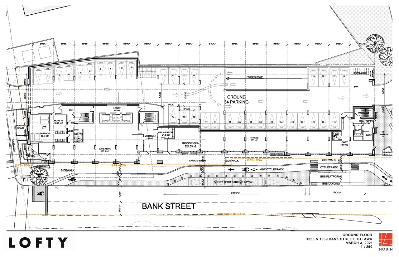 Construction site plan for project from page 3 of the file '2021-03-09 - Floor Plans - D07-12-21-0031'