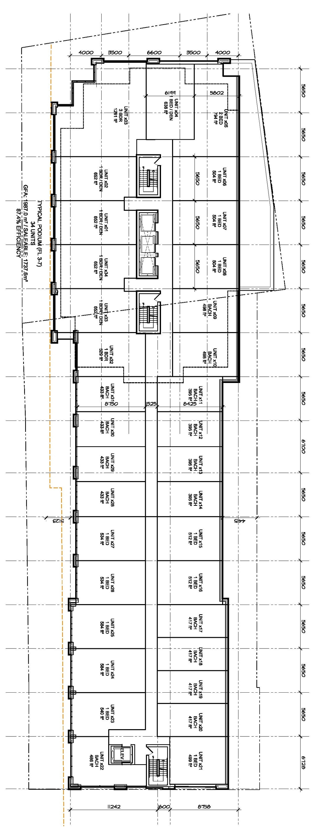 Floor plan for project from page 5 of the file '2021-03-09 - Floor Plans - D07-12-21-0031'