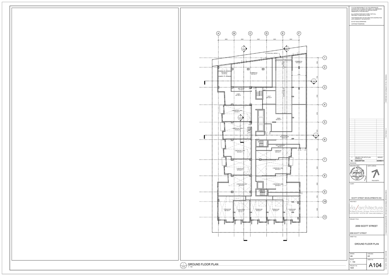 Floor plan for project from page 5 of the file '2021-04-07- Floor Plans and Elevations - D07-12-21-0037'