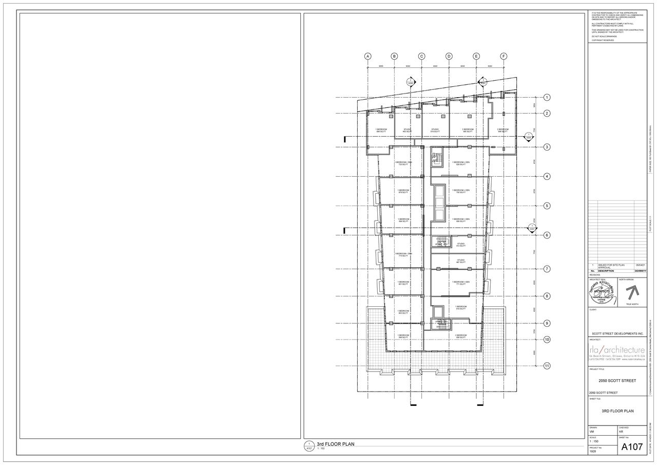 Floor plan for project from page 8 of the file '2021-04-07- Floor Plans and Elevations - D07-12-21-0037'