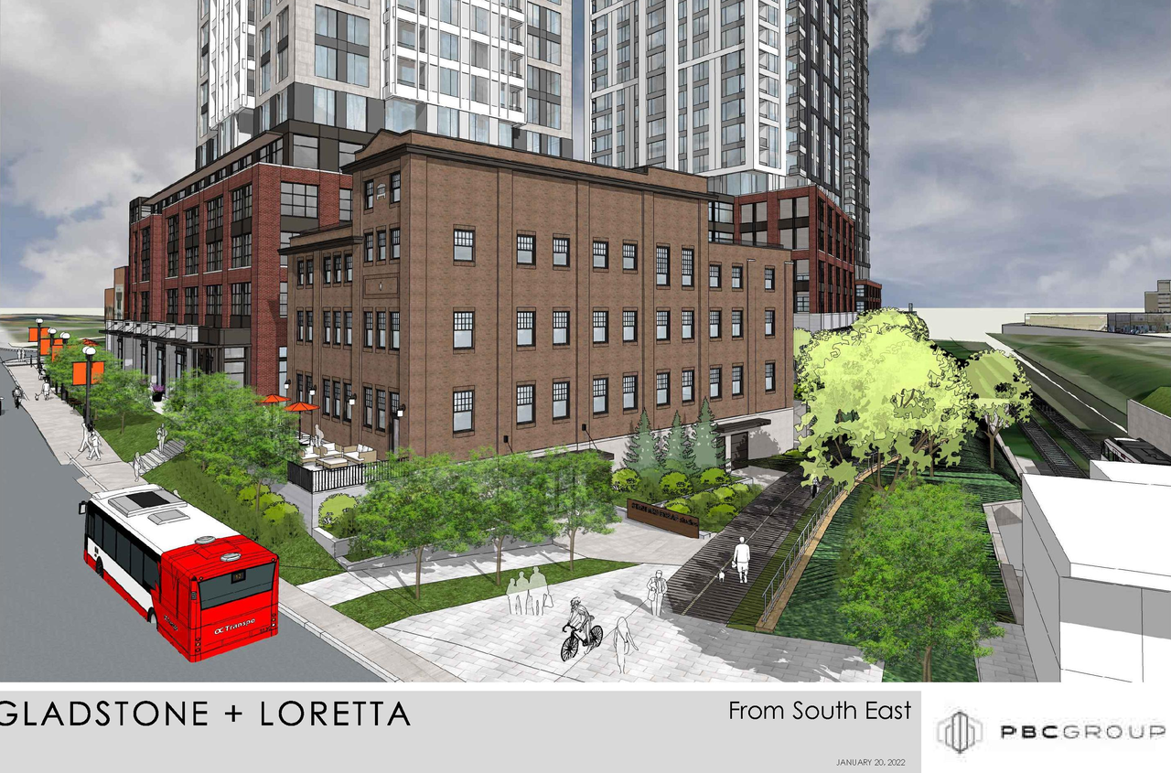Rendering of building from page 2 of the file '2022-03-14 - Renderings - D07-12-21-0053'
