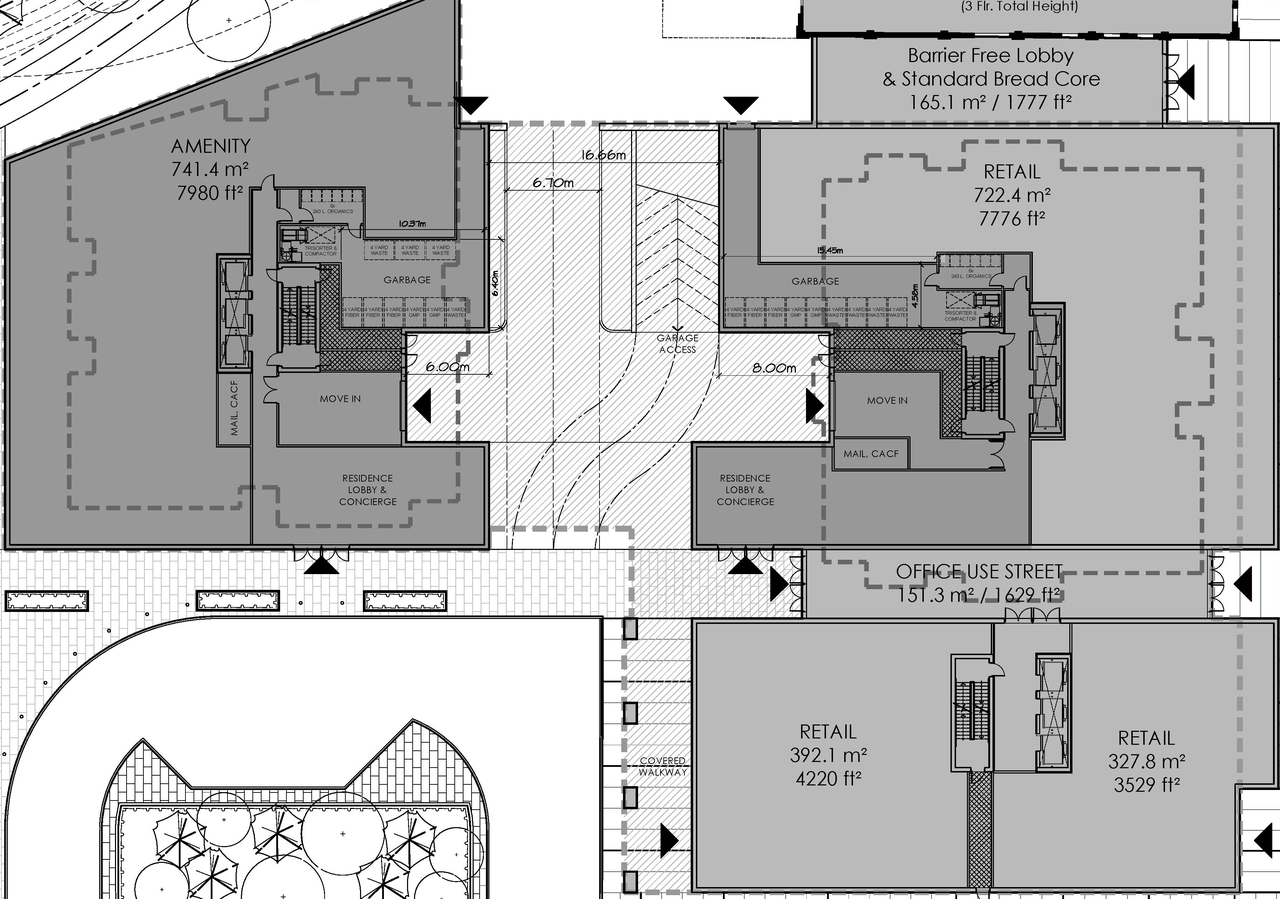 Construction site plan for project from page 4 of the file '2022-03-14 - Floor Plans - D07-12-21-0053'