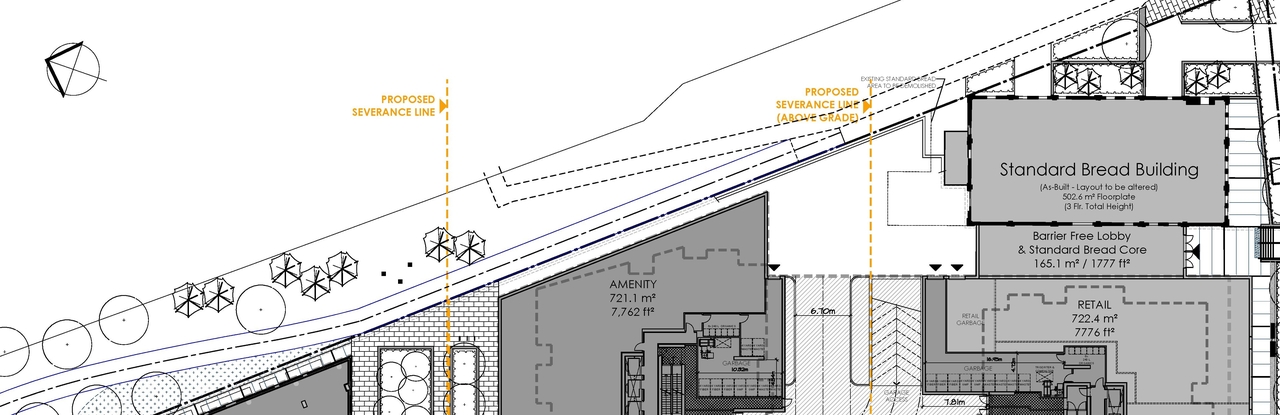 Construction site plan for project from page 1 of the file '2024-04-22 - Site and Floor Plans - D07-12-21-0053'