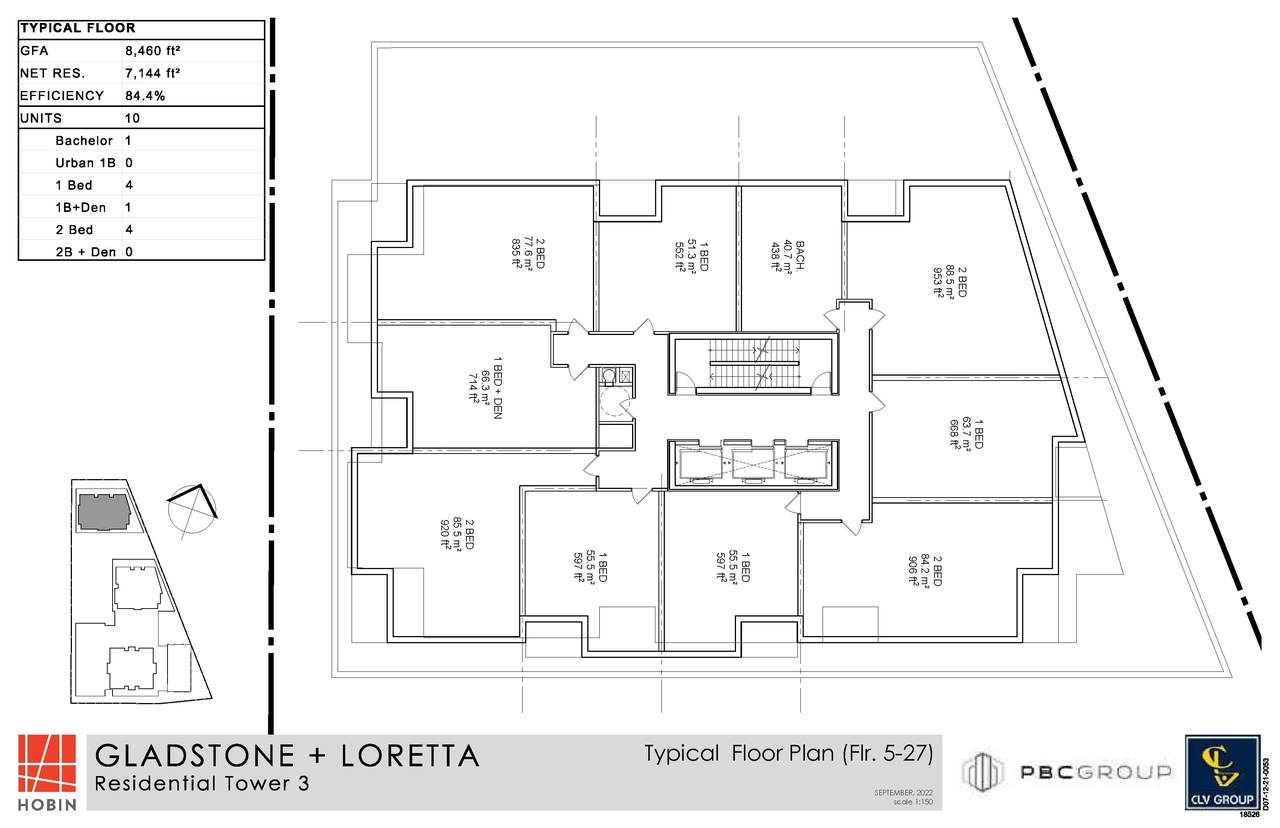 Floor plan for project from page 19 of the file '2024-04-22 - Site and Floor Plans - D07-12-21-0053'