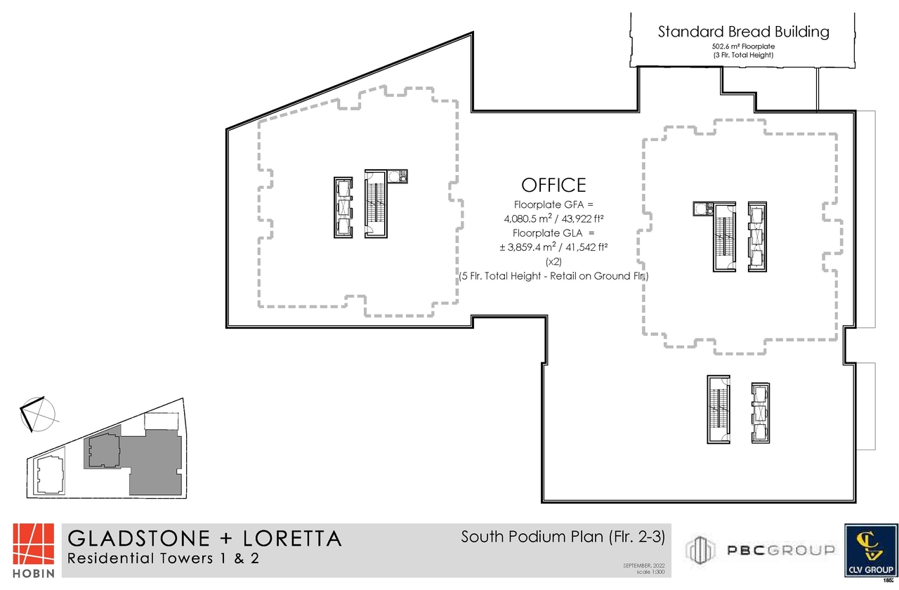 Construction site plan for project from page 6 of the file '2024-04-22 - Site and Floor Plans - D07-12-21-0053'