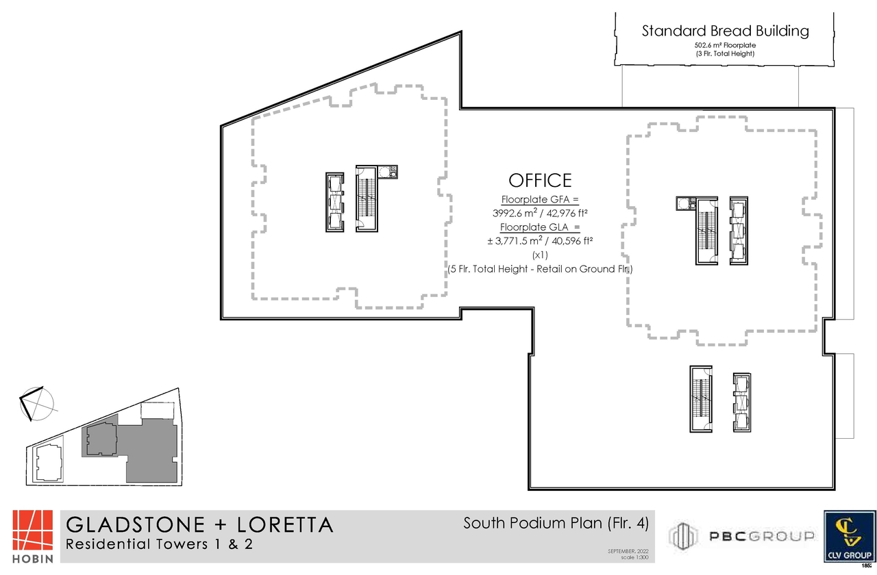 Construction site plan for project from page 7 of the file '2024-04-22 - Site and Floor Plans - D07-12-21-0053'