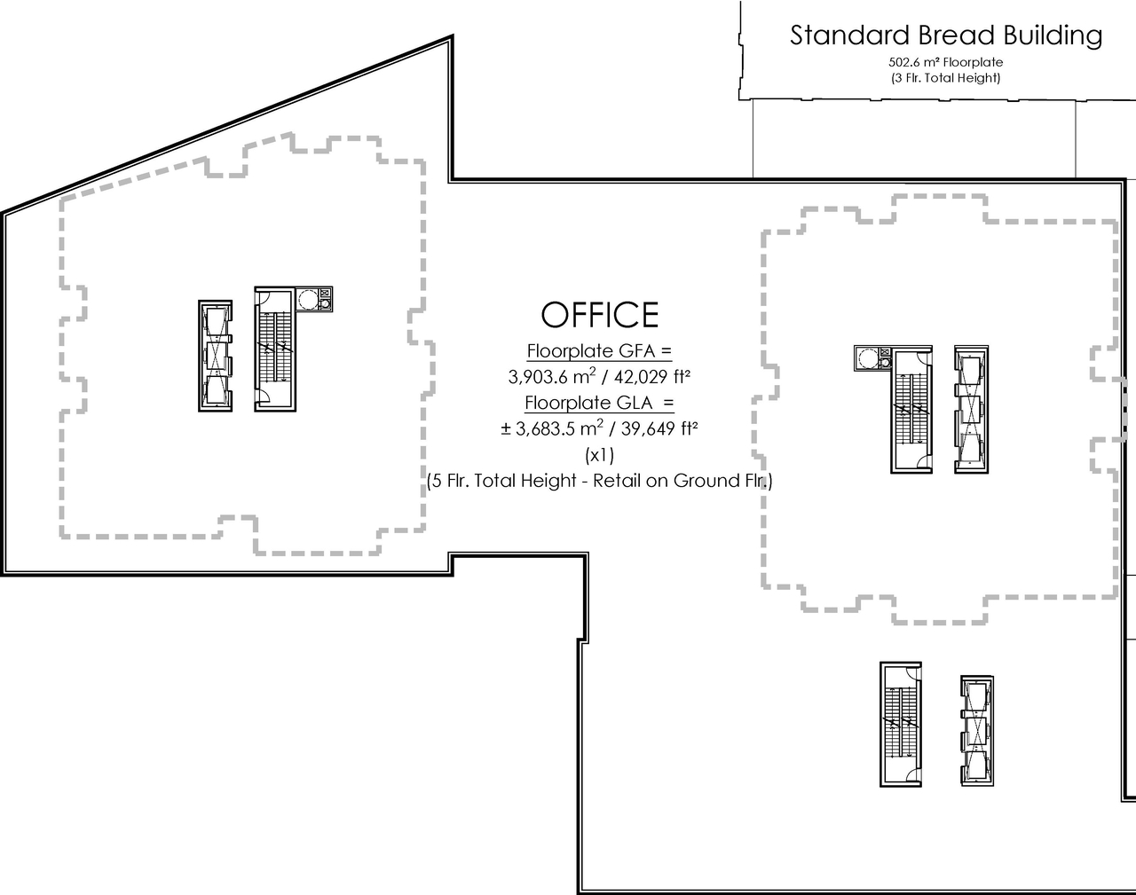 Construction site plan for project from page 8 of the file '2024-04-22 - Site and Floor Plans - D07-12-21-0053'
