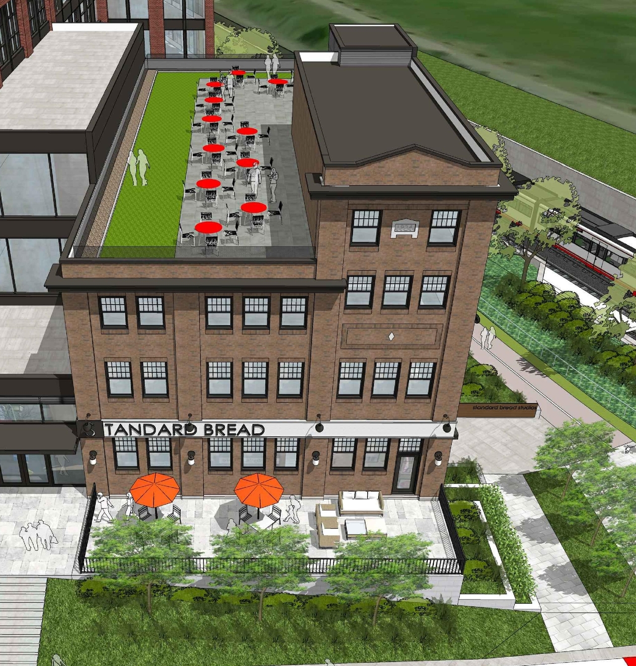 Rendering of building from page 3 of the file '2021-04-26 - Renderings - D07-12-21-0053'