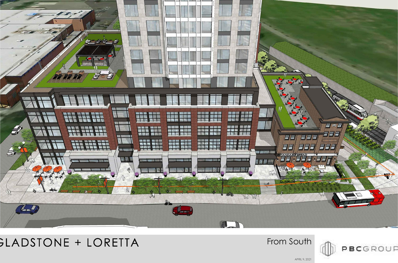 Rendering of building from page 4 of the file '2021-04-26 - Renderings - D07-12-21-0053'