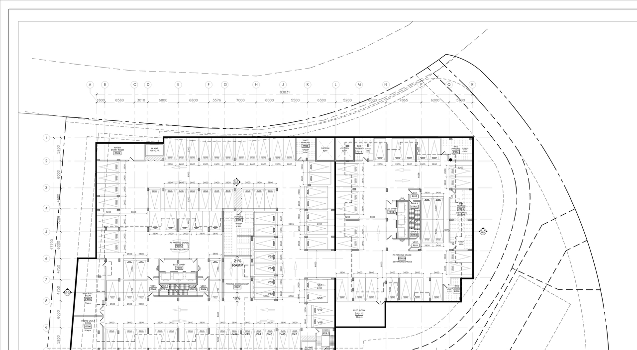 Floor plan for project from page 2 of the file '2021-08-09 - Site Plan,Floor Plans and Building Sections - D07-12-21-0057'