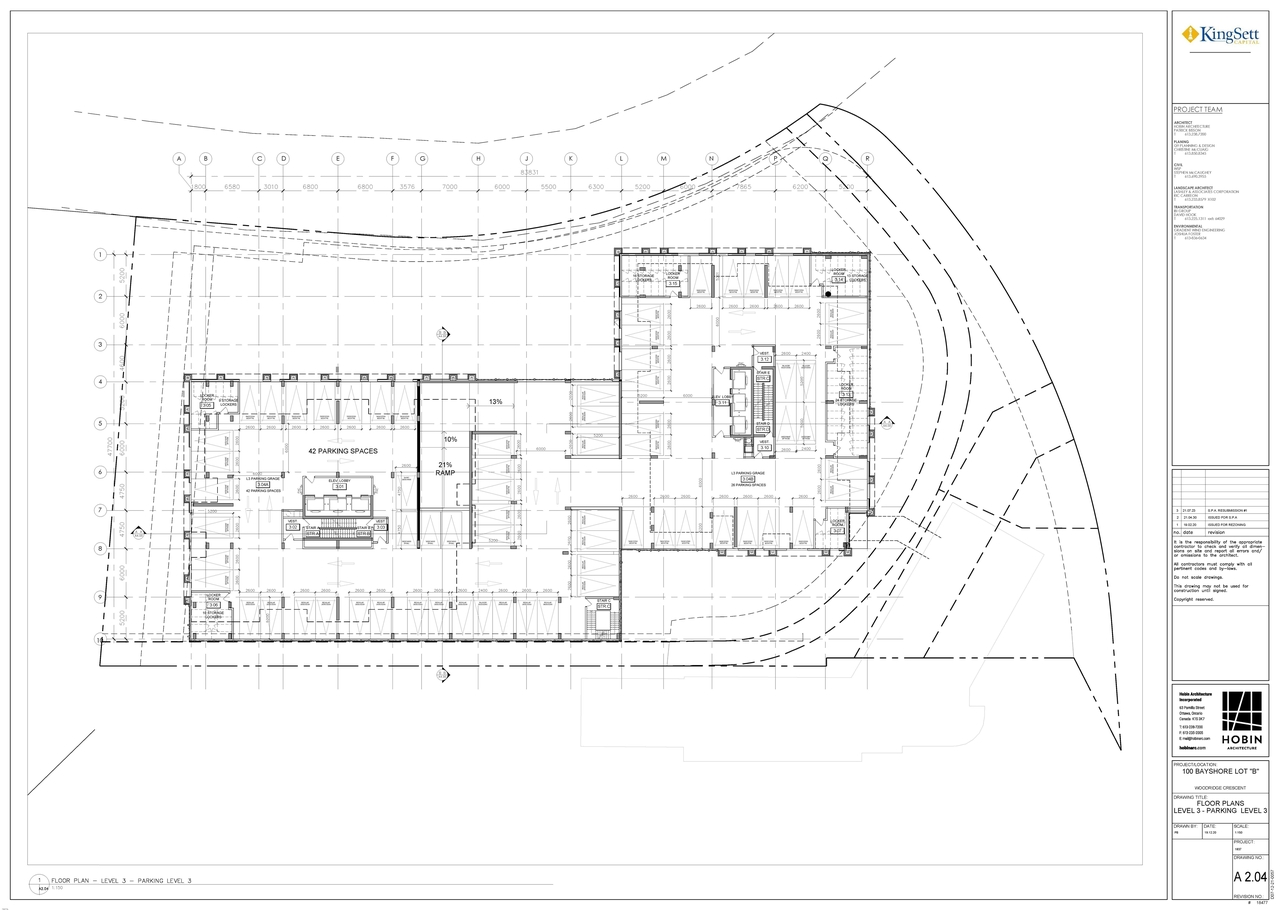 Construction site plan for project from page 5 of the file '2021-08-09 - Site Plan,Floor Plans and Building Sections - D07-12-21-0057'